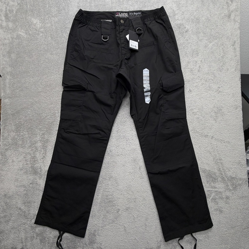 LAPG Pants Womens 14 Black Operator Tactical Cargo Pockets Water Resistant